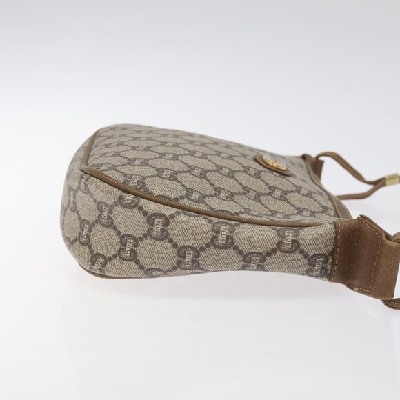 GUCCI GG Plus Supreme Shoulder Bag PVC Beige Auth - Picture 4 of 16